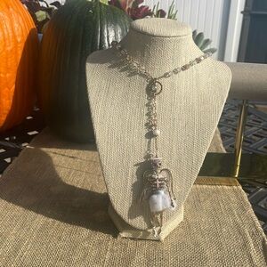 betsey johnson skeleton necklace